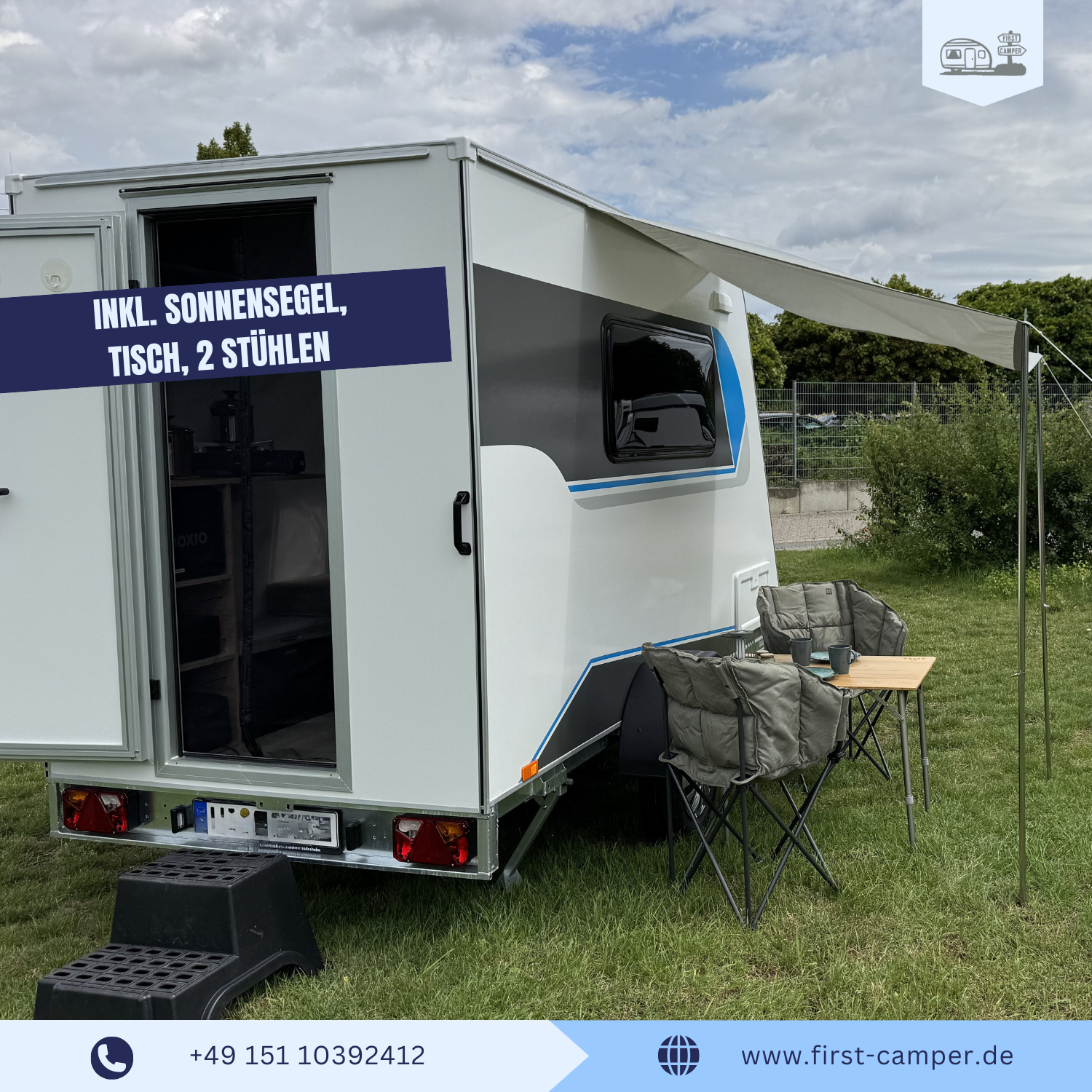 First Camper Edition Mini Wohnwagen mieten - Modell Medi Camper