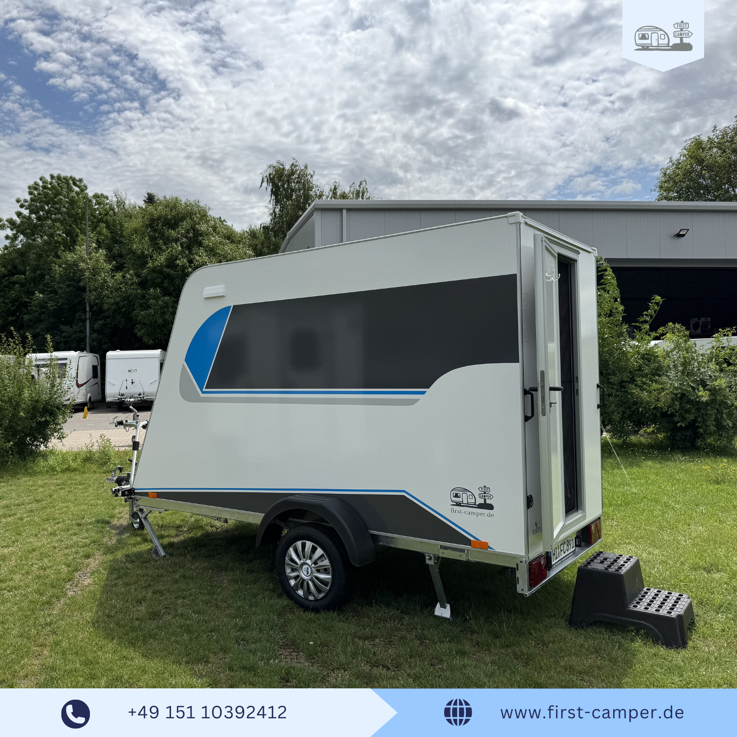 Kompakter Mini-Wohnwagen 750kg in der Vermietung von Medi Camper
