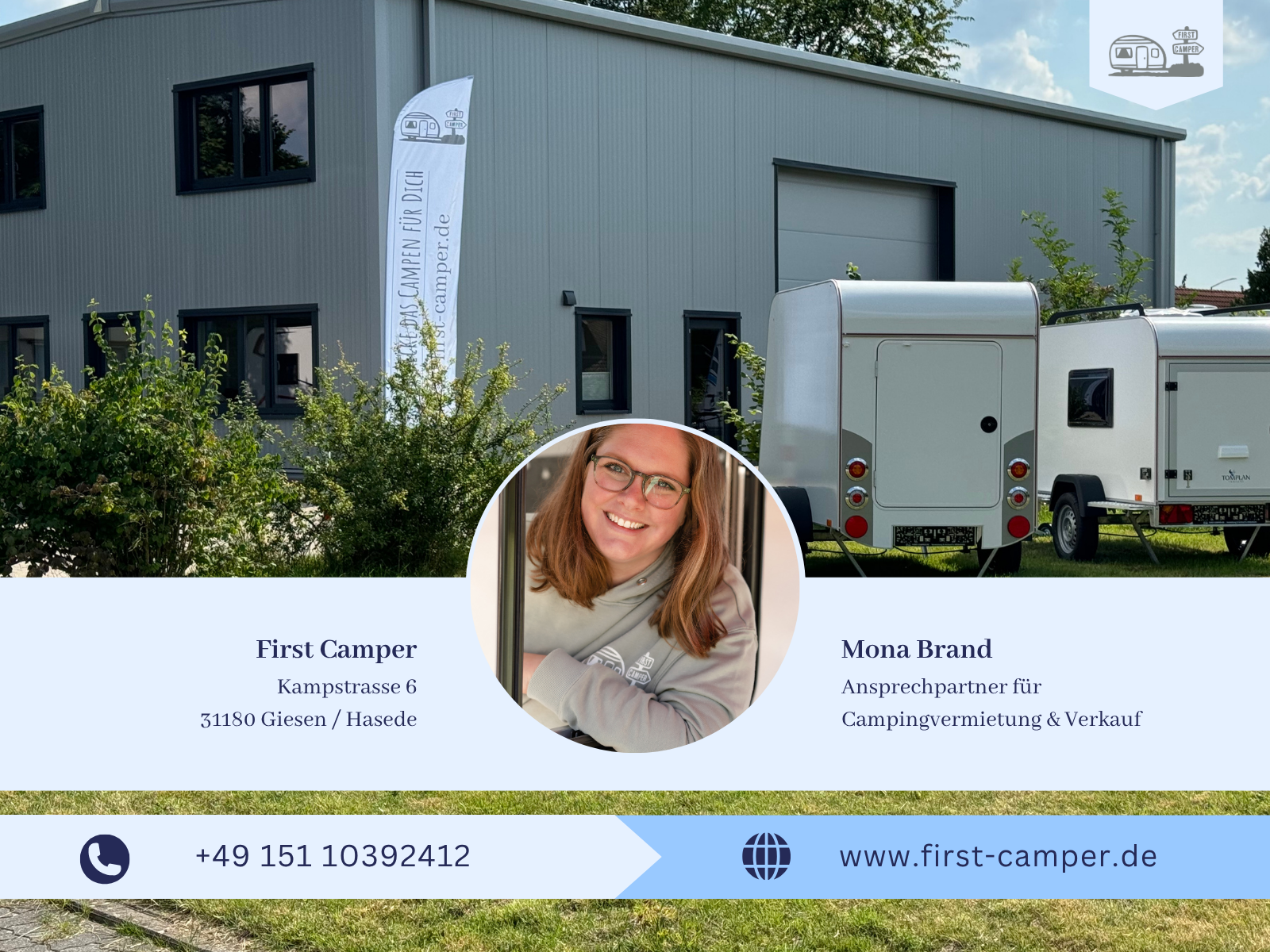Mona Brand Ansprechpartnerin bei First Camper